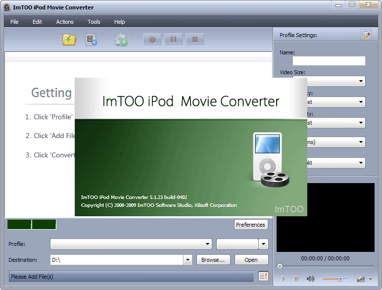 ImTOO iPod Movie Converter