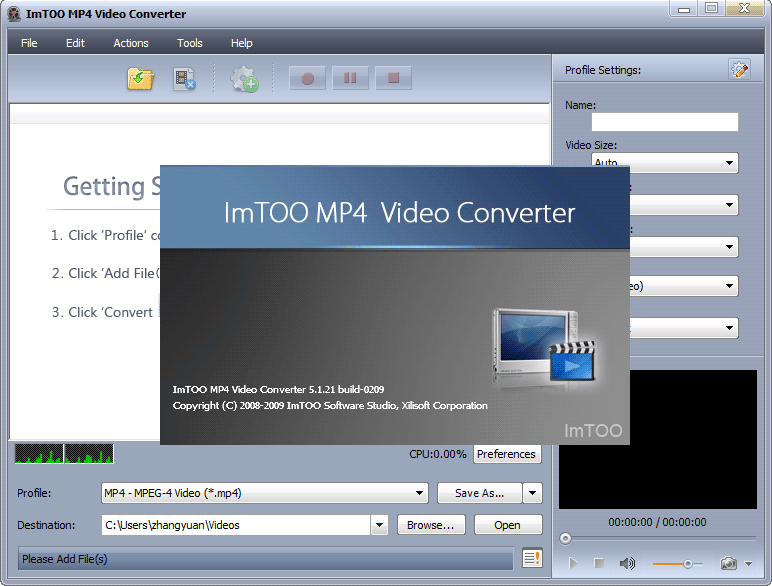 ImTOO MP4 Video Converter